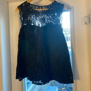Black lace top